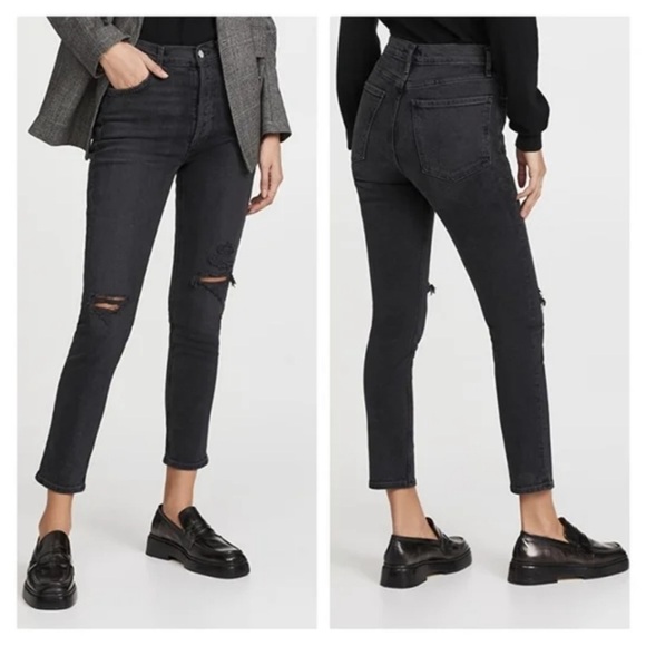 NWT Agolde Nico High Rise Slim Fit Jeans - Picture 1 of 13